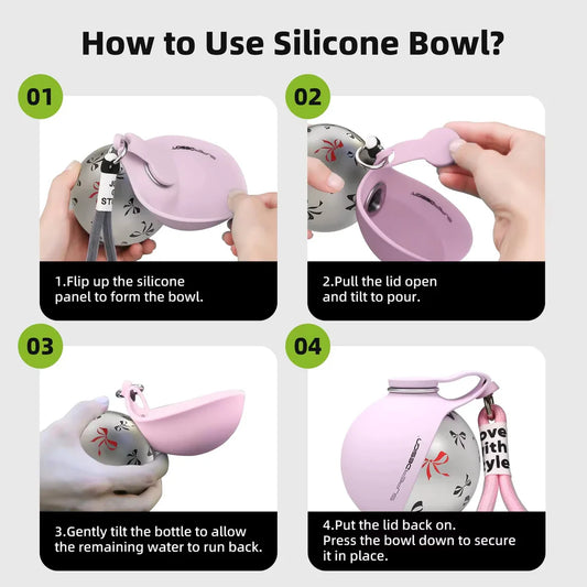 Portable Dog Drinker 2-in-1